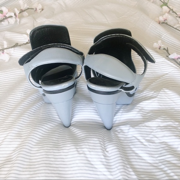 Balenciaga | Auth Wooden Heel Platform Sandals 7 - Picture 5 of 16